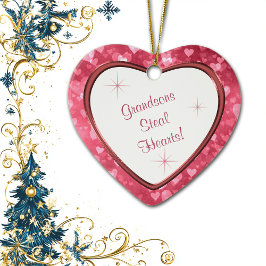 Grandson Heart Keepomwille Keramisch Ornament