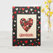 Grandson Heartfelt Love Card Kaart (Gele Bloem)