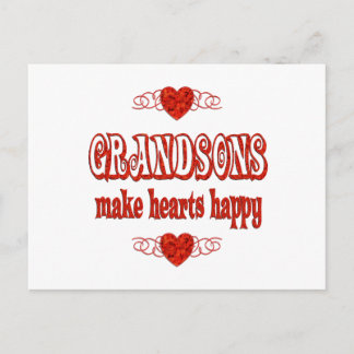Grandson Hearts Briefkaart