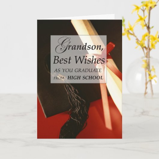 Grandson High School Afstuderen wil Kaart (Gele Bloem)