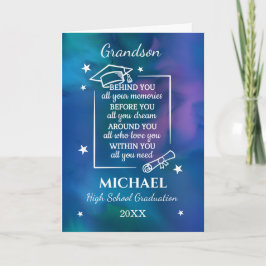 Grandson High School Graduation Custom Name Year Kaart