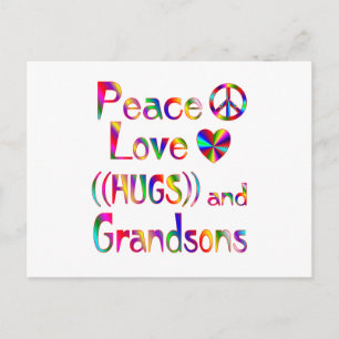Grandson Hugs Briefkaart