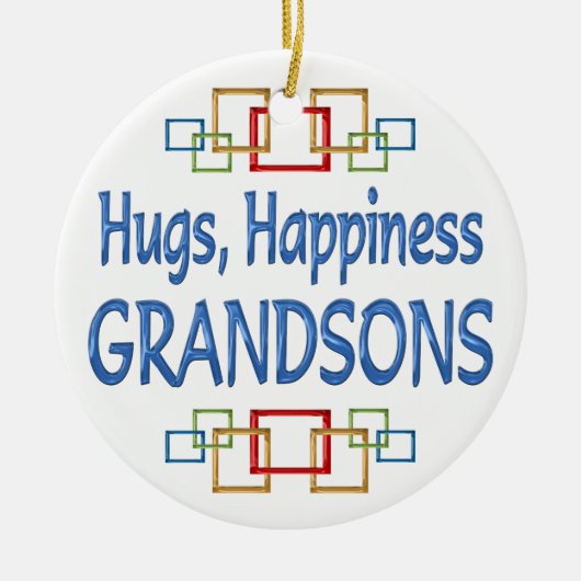 Grandson Hugs Keramisch Ornament (Voorkant)