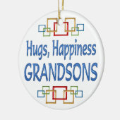 Grandson Hugs Keramisch Ornament (Links)