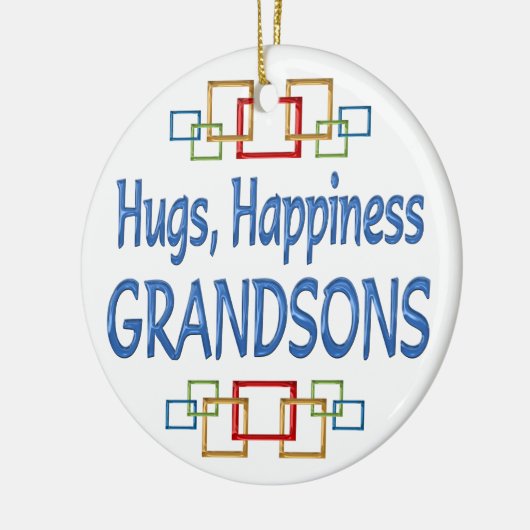Grandson Hugs Keramisch Ornament (Links)