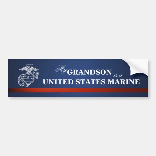 Grandson is a Marine Bumpersticker (Voorkant)
