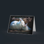 Grandson Kisses Bunnies Happy Birthday Kaart<br><div class="desc">Stomme bunnies delen een kus!</div>