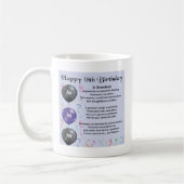 Grandson Poem - 18e verjaardag Koffiemok (Links)