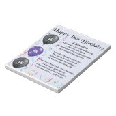 Grandson Poem - 18e verjaardag Notitieblok (Linkerzijde)