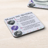 Grandson Poem - 18e verjaardag Onderzetter (Linkerzijde)