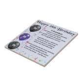 Grandson Poem - 18e verjaardag Tegeltje (Zijkant)