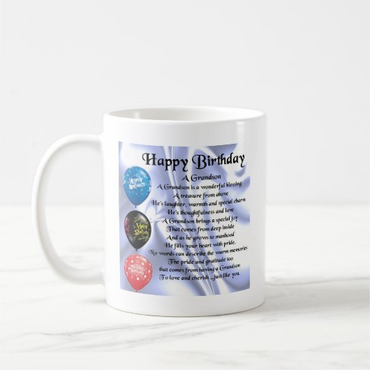 Grandson Poem - Happy Birthday Koffiemok (Links)