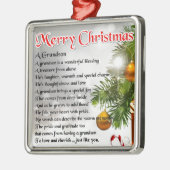 Grandson Poem - kerstontwerp Metalen Ornament (Links)
