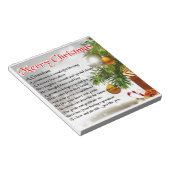 Grandson Poem - kerstontwerp Notitieblok (Schuin)