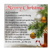 Grandson Poem - kerstontwerp Tegeltje (Voorkant)
