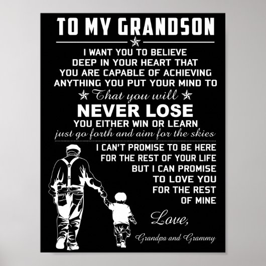 Grandson Quotes Poster (Voorkant)