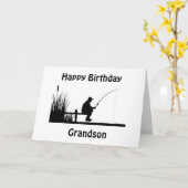 *GRANDSON* SLECHTS DE BESTE VISSEN DAG VOOR U KAAR KAART (Gele Bloem)