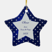 Grandson Star Pattern Keepomwille Keramisch Ornament (Achterkant)