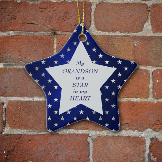 Grandson Star Pattern Keepomwille Keramisch Ornament