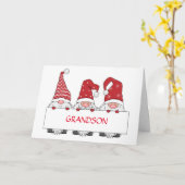 ** GRANDSON** UIT GNOMES VOOR CHRISTMAS KAART (Gele Bloem)