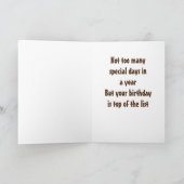 *GRANDSON* UW BIRTHDAY IS EEN SPECIALE DAG KAART (Binnen)