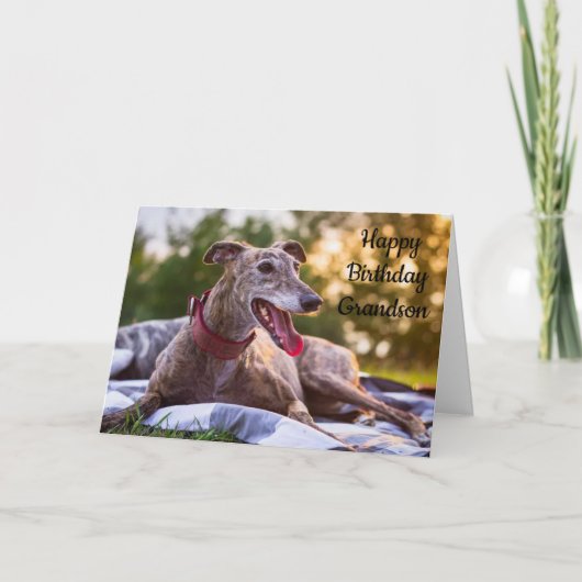 *GRANDSON'S BIRTHDAY* HOPE U "HAPPY" BENT KAART (Voorkant)