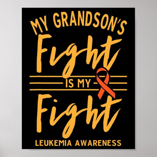 Grandson's Fight is mijn strijd tegen leukemie bew Poster (Voorkant)