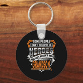 Grandson's Fight Is My Fight Leukemia Awareness 1 Sleutelhanger (Voorkant)