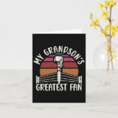 Grandson's Greatest Fan Boxing Grandma Boxing Gran Kaart (Gele Bloem)