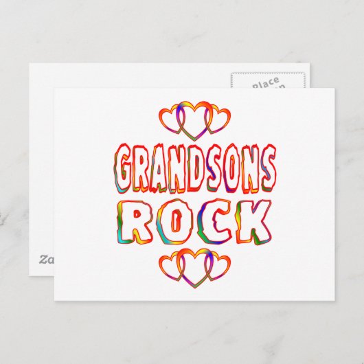 Grandsons Rock Briefkaart (Voorkant / Achterkant)