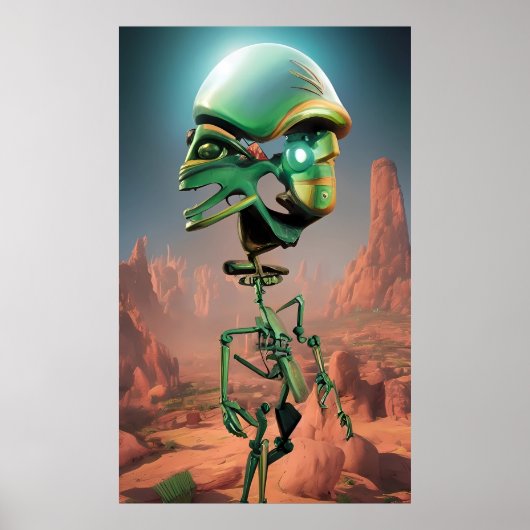 Grandstanding Canyon - Ken Gage Surrealistische Ku Poster (Voorkant)