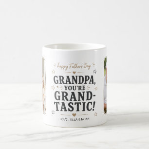 Grandtastische Vaderdag Gouden Ster Multi Foto Koffiemok