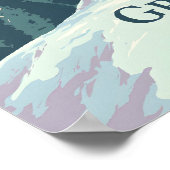 Grandvalira Andorra Skigebied Reisposter Poster (Hoek)