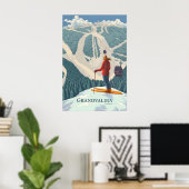 Grandvalira Andorra Skigebied Reisposter Poster (Thuiskantoor)