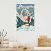 Grandvalira Andorra Skigebied Reisposter Poster (Keuken)