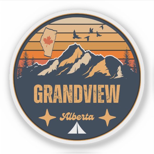 Grandview, Alberta Sticker (Voorkant)