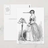 Grandville Anthropomorphic Bird Briefkaart (Voorkant / Achterkant)