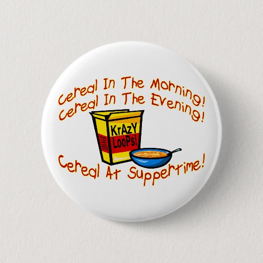 granen de hele tijd ronde button 5,7 cm (Voorkant)
