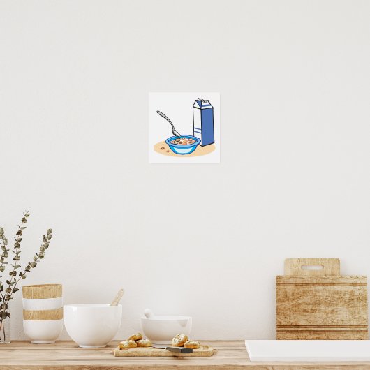 granen en melk poster (Keuken)