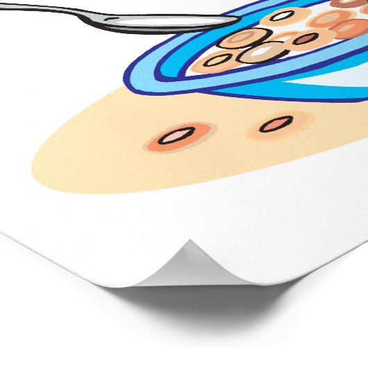 granen en melk poster (Hoek)