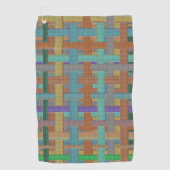 Granen, gekleurd "geblazen" in bolap of canvas golfhanddoek (Voorkant)