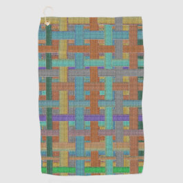 Granen, gekleurd "geblazen" in bolap of canvas golfhanddoek