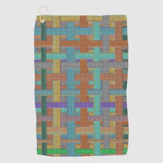 Granen, gekleurd "geblazen" in bolap of canvas golfhanddoek (Voorkant)