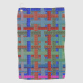 Granen, gekleurd "geblazen" in bolap of canvas golfhanddoek (Voorkant)