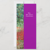 GRANEN, OLijfboom EN KLAPVELDEN,purper Kaart (Achterkant)