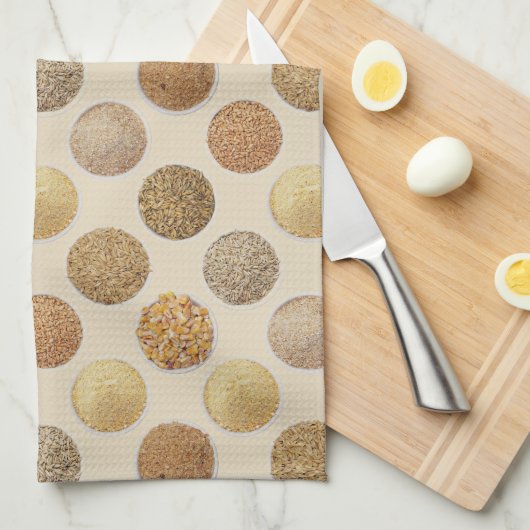 Granen Oogst Spots Theedoek (Quarter Fold)