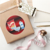 Granen Ronde Sticker (Geschenken)