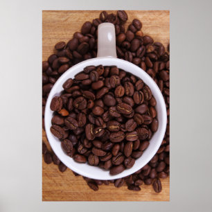 Granen van koffiebonen poster