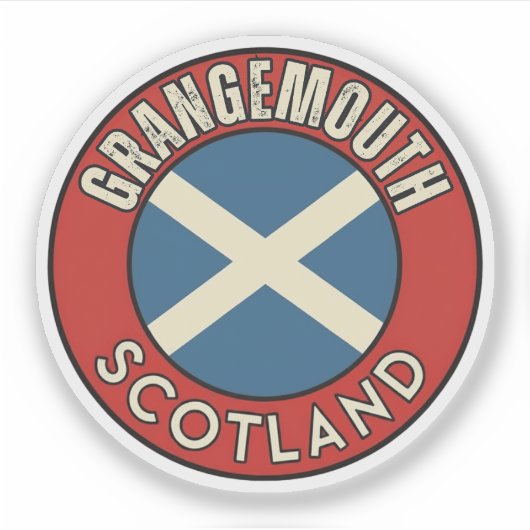 Grangemouth, Schotland Sticker (Voorkant)