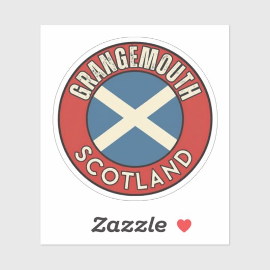 Grangemouth, Scotland Sticker (Vel)
